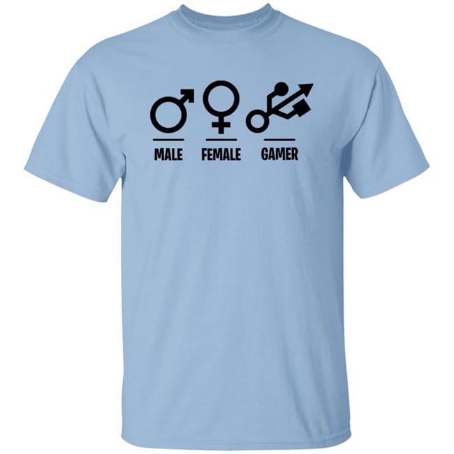 Male Female Gamer T Shirt Male Female Gamer T Shirt