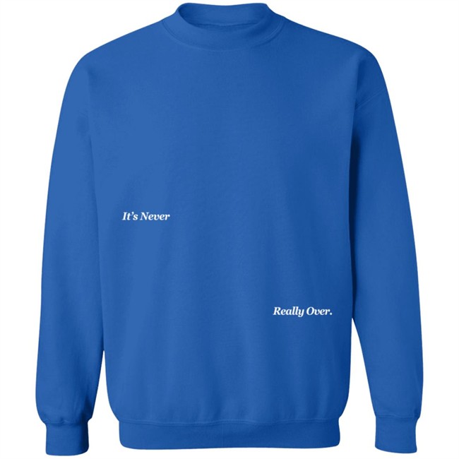 Johnny Orlando Merch Inro Its Never Really Over Blue Sweatshirt