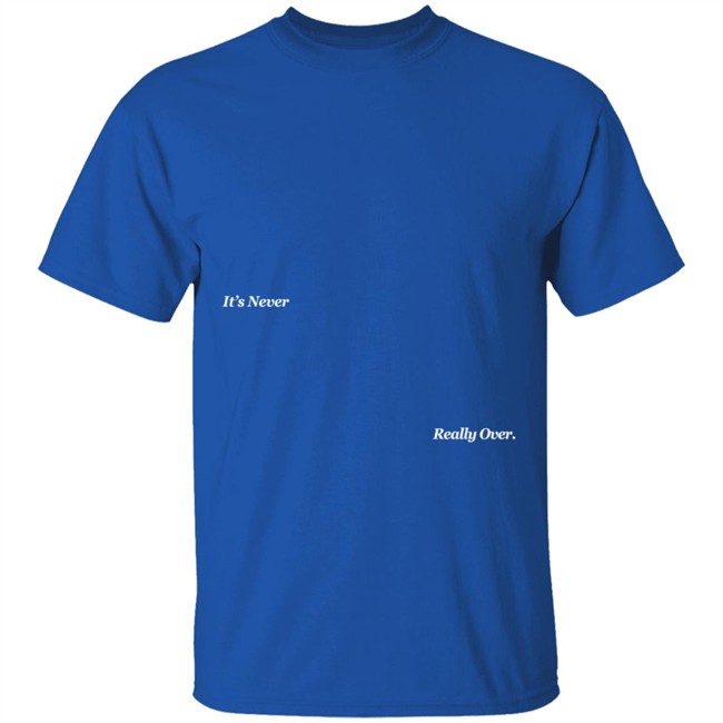Johnny Orlando Merch Inro Its Never Really Over Blue Sweatshirt Johnny Orlando Merch Inro Its Never Really Over Blue Sweatshirt