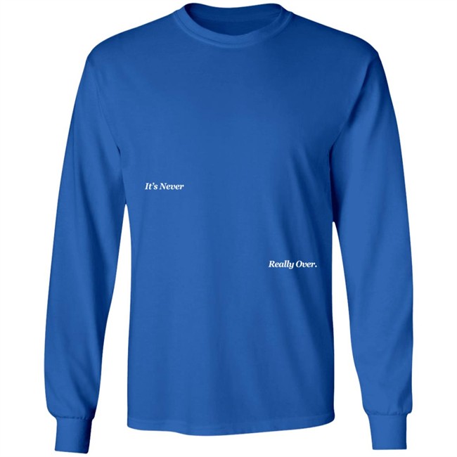 Johnny Orlando Merch Inro Its Never Really Over Blue Sweatshirt Johnny Orlando Merch Inro Its Never Really Over Blue Sweatshirt