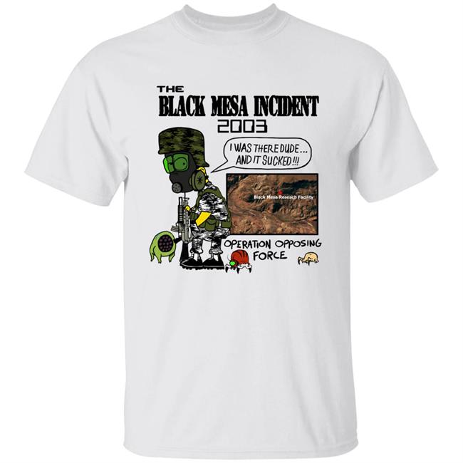 Maurs The Black Mesa Incident Bootleg Bart Style 2003 Operation Opposing Force Shirt