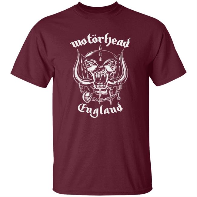 Motorhead England Tee Shirt Adrian Newman Motorhead England Tee Shirt Adrian Newman