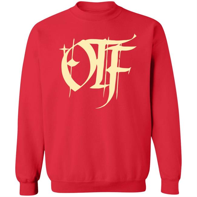 Otf Gear Store Merch Otf Script Crewneck Sweatshirt Red