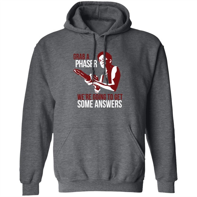 Indiegogo Merch Janeway Shirt Grab A Phaser We're Going To Get Some Answers Women's T Shirt Terry Farrell Indiegogo Merch Janeway Shirt Grab A Phaser We're Going To Get Some Answers Women's T Shirt Terry Farrell