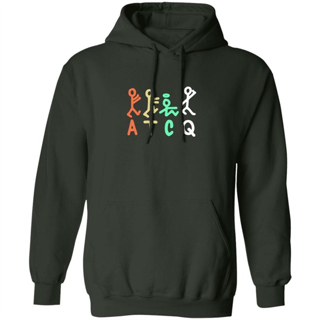 A Tribe Called Quest Merch Stick Figure Olive Hoodie