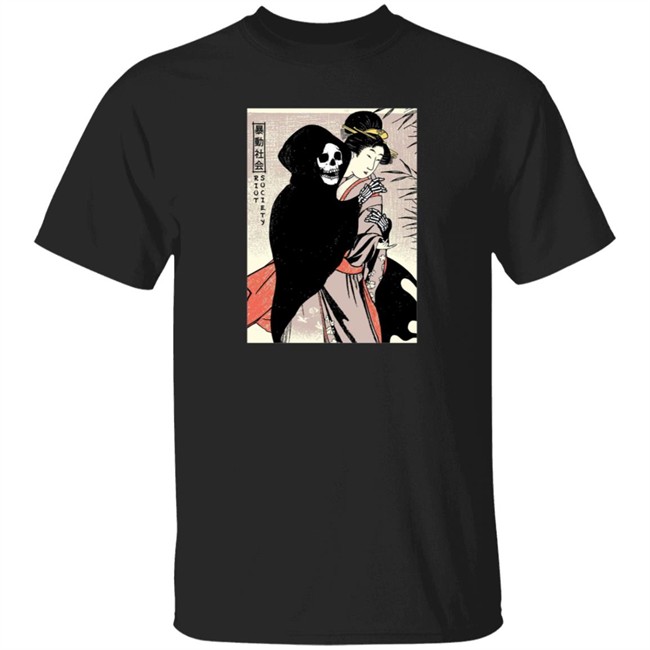 Riot Society Merch Geisha Dance With Death Mens Shirt