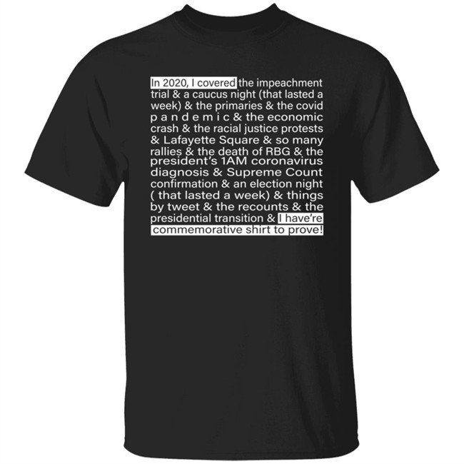 Jim Acosta IIn 2020 I Covered The Impeachment Trial & A Caucus Night Shirt