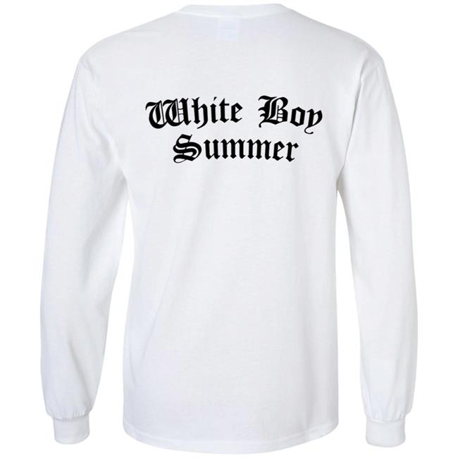 White Boy Summer WBS T Shirt Hoodie White White Boy Summer WBS T Shirt Hoodie White