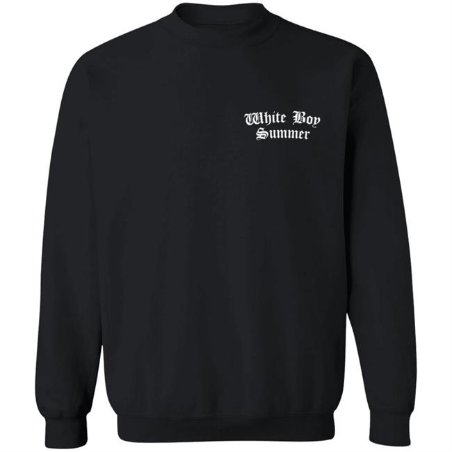White Boy Summer Merch WBS Hoodie Shirt Black White Boy Summer Merch WBS Hoodie Shirt Black