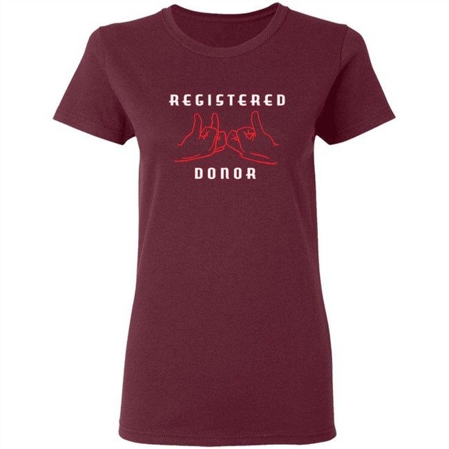 Nurselifern Merch Registered Blood Donor T Shirt Nurselifern Merch Registered Blood Donor T Shirt