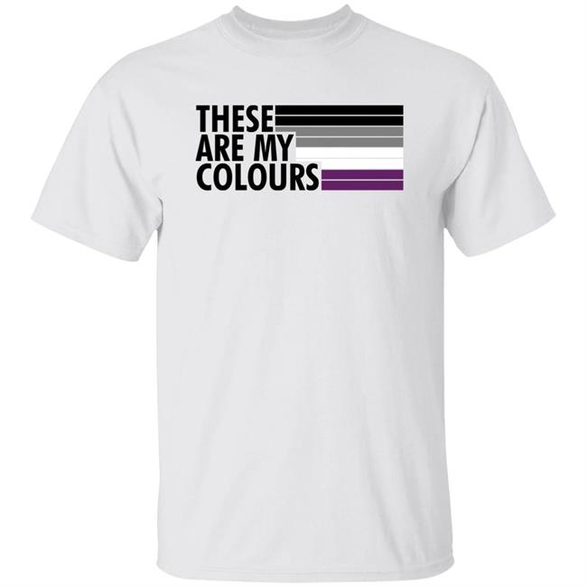These Are My Colours Asexual Pride Flag Shirt