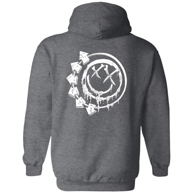 Blink 182 Merch Bones Zip Hoodie Blink 182 Merch Bones Zip Hoodie
