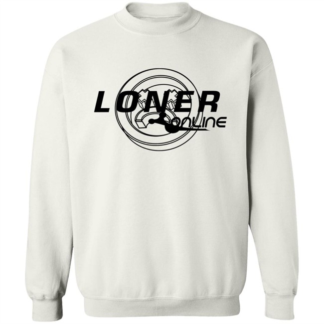 Loner Online Original T Shirt White Loner Online Original T Shirt White