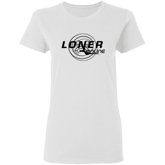 Loner Online Original T Shirt White Loner Online Original T Shirt White