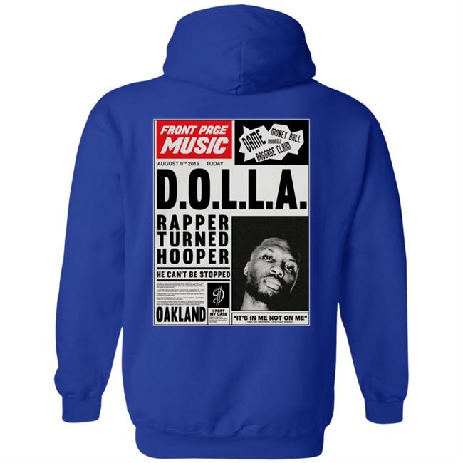 Big Dolla Merch Front Page Music Hoodie Big Dolla Merch Front Page Music Hoodie