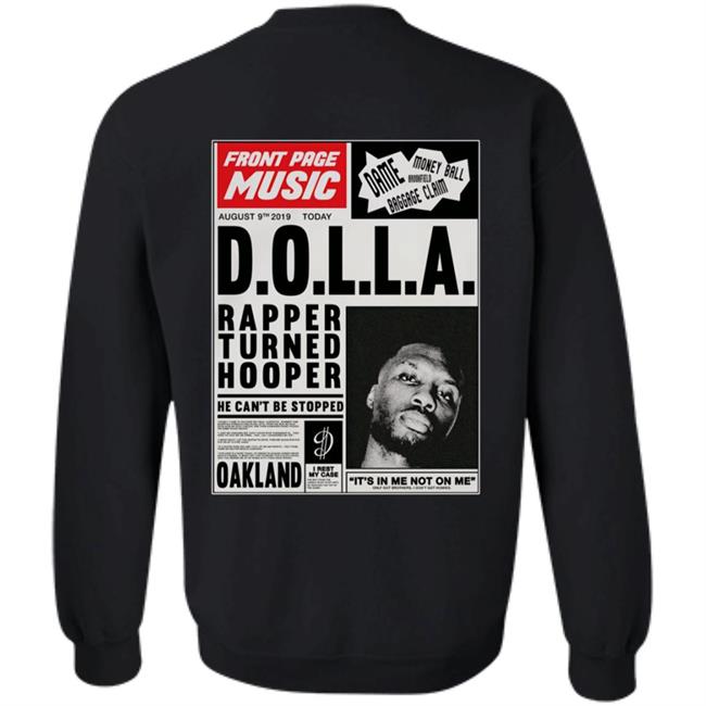 Big Dolla Merch Front Page Music Hoodie Big Dolla Merch Front Page Music Hoodie