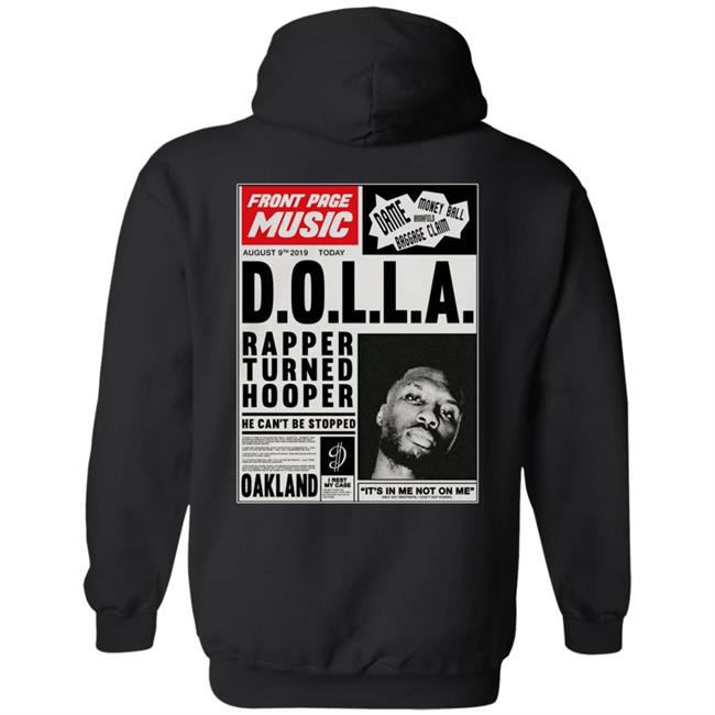 Big Dolla Merch Front Page Music Hoodie Big Dolla Merch Front Page Music Hoodie