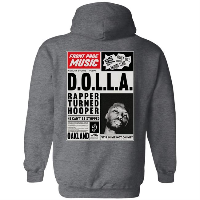 Big Dolla Merch Front Page Music Hoodie Big Dolla Merch Front Page Music Hoodie