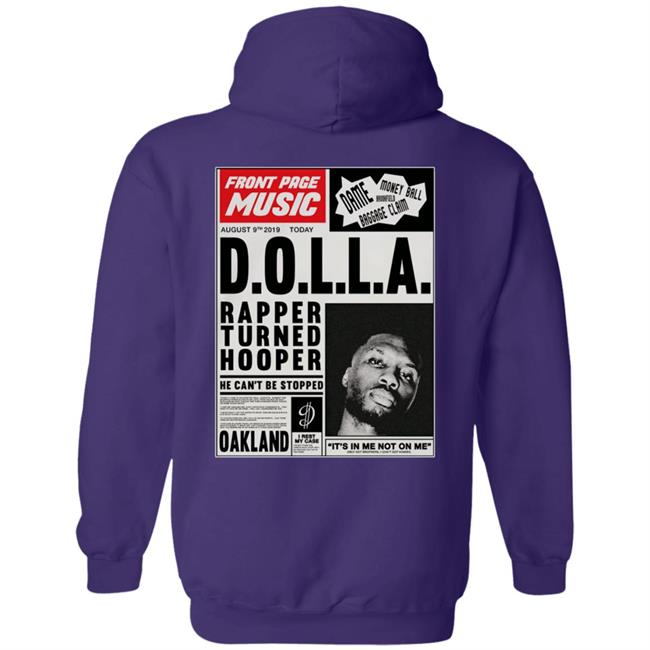 Big Dolla Merch Front Page Music Hoodie Big Dolla Merch Front Page Music Hoodie
