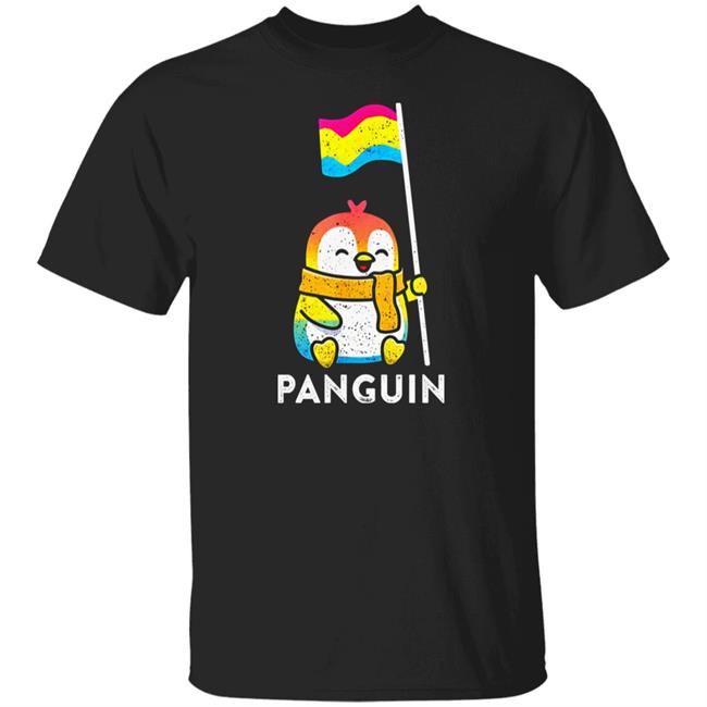 Pansexual Flag Pan Pride Penguin Gift Pansexual Shirt