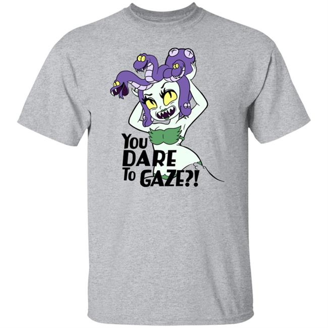 Cuphead Cala Maria Medusa You Dare To Gaze Shirt