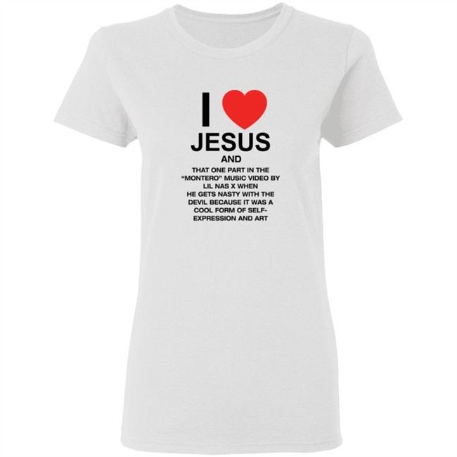 Pizzaslime Store Merch I Love Jesus And Montero T Shirt white Pizzaslime Store Merch I Love Jesus And Montero T Shirt white