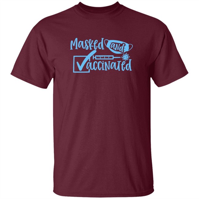 Masked And Vaccinated Shirt Tenille Lafontaine Realtenille Masked And Vaccinated Shirt Tenille Lafontaine Realtenille