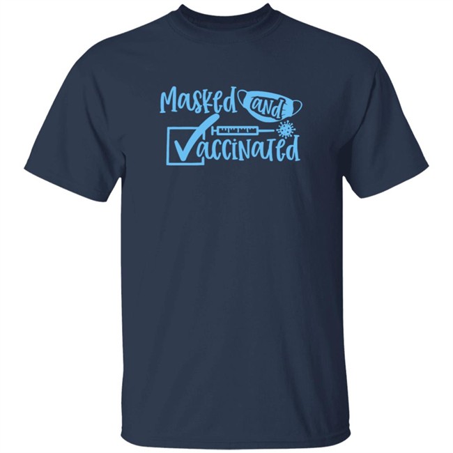 Masked And Vaccinated Shirt Tenille Lafontaine Realtenille Masked And Vaccinated Shirt Tenille Lafontaine Realtenille