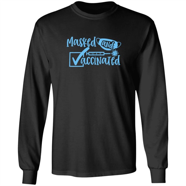 Masked And Vaccinated Shirt Tenille Lafontaine Realtenille Masked And Vaccinated Shirt Tenille Lafontaine Realtenille