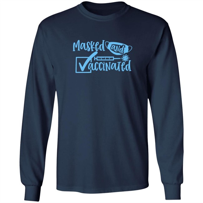 Masked And Vaccinated Shirt Tenille Lafontaine Realtenille Masked And Vaccinated Shirt Tenille Lafontaine Realtenille