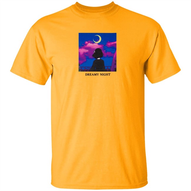 Lilypichu Merch Dreamy Night Tee Shirt White Lilypichu Merch Dreamy Night Tee Shirt White