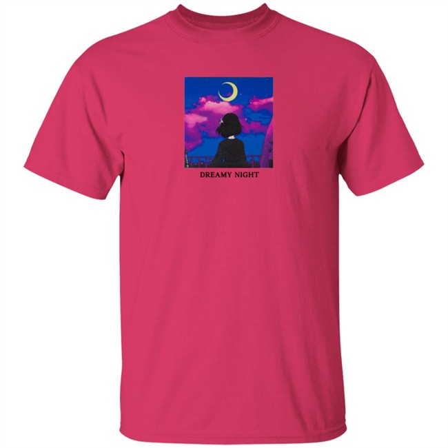 Lilypichu Merch Dreamy Night Tee Shirt White Lilypichu Merch Dreamy Night Tee Shirt White