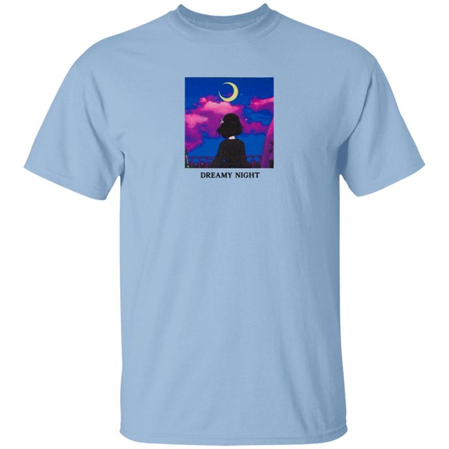 Lilypichu Merch Dreamy Night Tee Shirt White Lilypichu Merch Dreamy Night Tee Shirt White