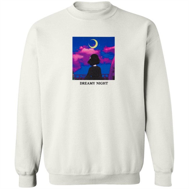 Lilypichu Merch Dreamy Night Tee Shirt White Lilypichu Merch Dreamy Night Tee Shirt White