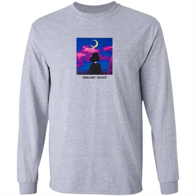 Lilypichu Merch Dreamy Night Tee Shirt White Lilypichu Merch Dreamy Night Tee Shirt White