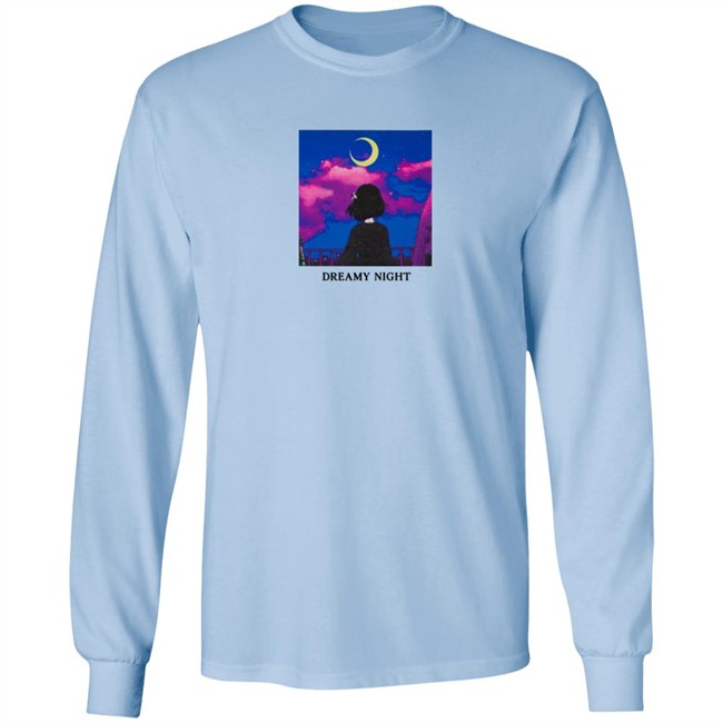 Lilypichu Merch Dreamy Night Tee Shirt White Lilypichu Merch Dreamy Night Tee Shirt White