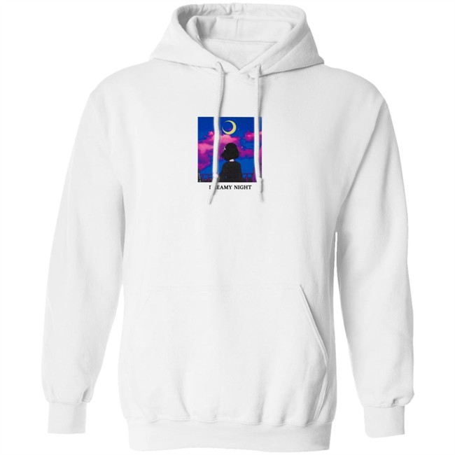 Lilypichu Merch Dreamy Night Tee Shirt White Lilypichu Merch Dreamy Night Tee Shirt White