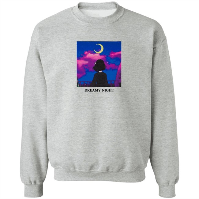 Lilypichu Merch Dreamy Night Tee Shirt White Lilypichu Merch Dreamy Night Tee Shirt White