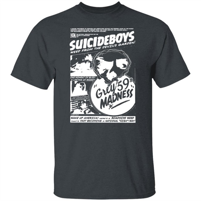G59 Records Merch Grey59 Madness T Shirt Black G59 Records Merch Grey59 Madness T Shirt Black