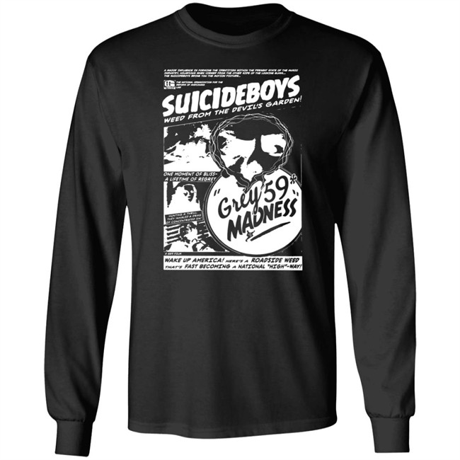 G59 Records Merch Grey59 Madness T Shirt Black G59 Records Merch Grey59 Madness T Shirt Black