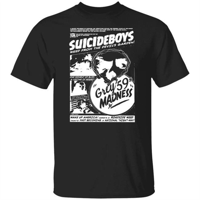 G59 Records Merch Grey59 Madness T Shirt Black