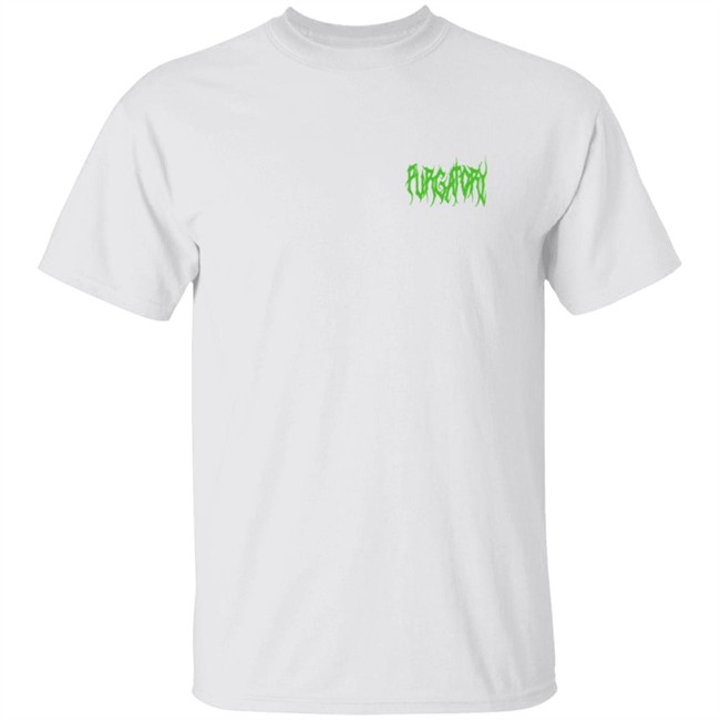 Purgatoryx La Merch Green Essentials T Shirt White
