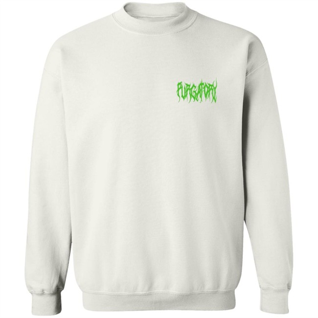 Purgatoryx La Merch Green Essentials T Shirt White Purgatoryx La Merch Green Essentials T Shirt White