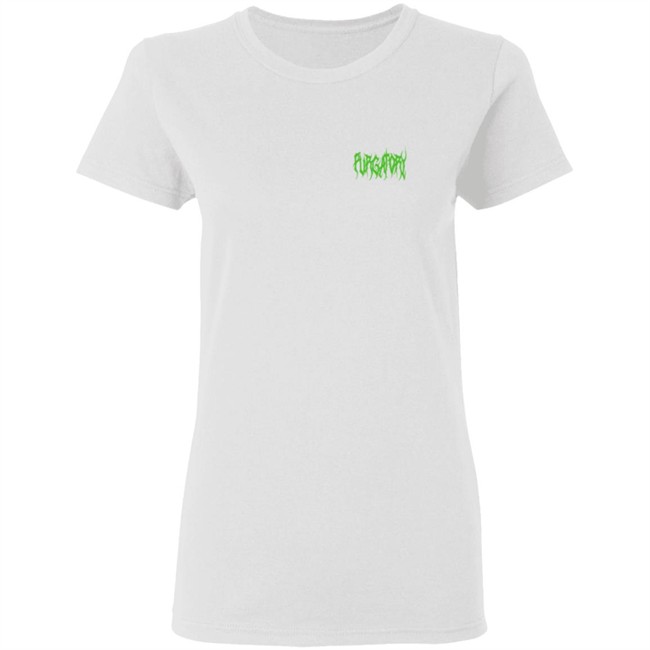 Purgatoryx La Merch Green Essentials T Shirt White Purgatoryx La Merch Green Essentials T Shirt White