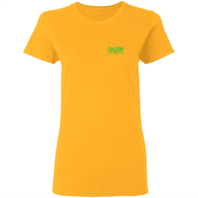 Purgatoryx La Merch Green Essentials T Shirt White Purgatoryx La Merch Green Essentials T Shirt White