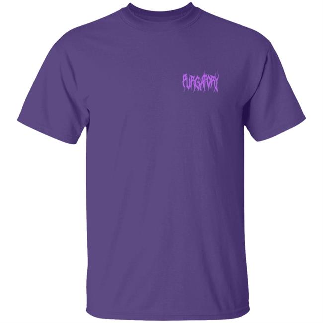Purgatoryxla Merch Purple Essentials Hoodie In Black Purgatoryxla Merch Purple Essentials Hoodie In Black