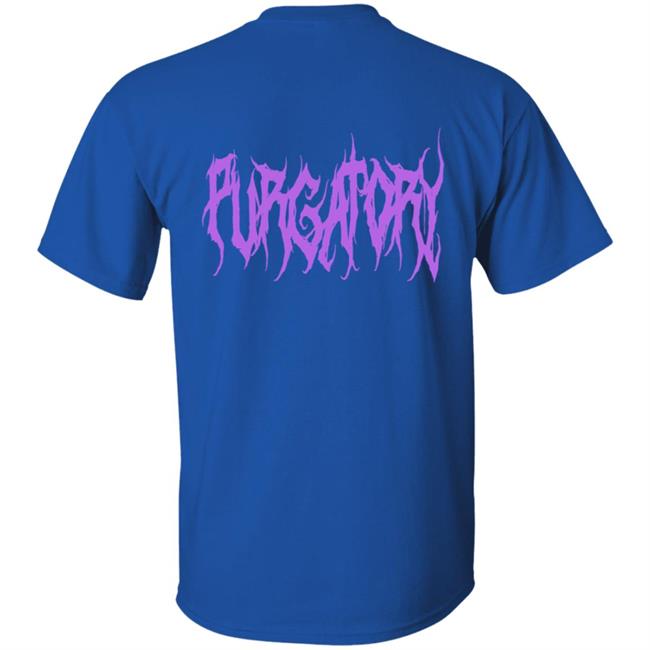 Purgatoryxla Merch Purple Essentials Hoodie In Black Purgatoryxla Merch Purple Essentials Hoodie In Black