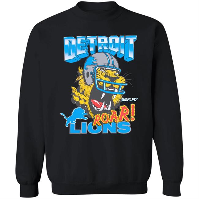 Smplfd X Lions Roar Tee Detroit Lions Smplfd Clothing Merch