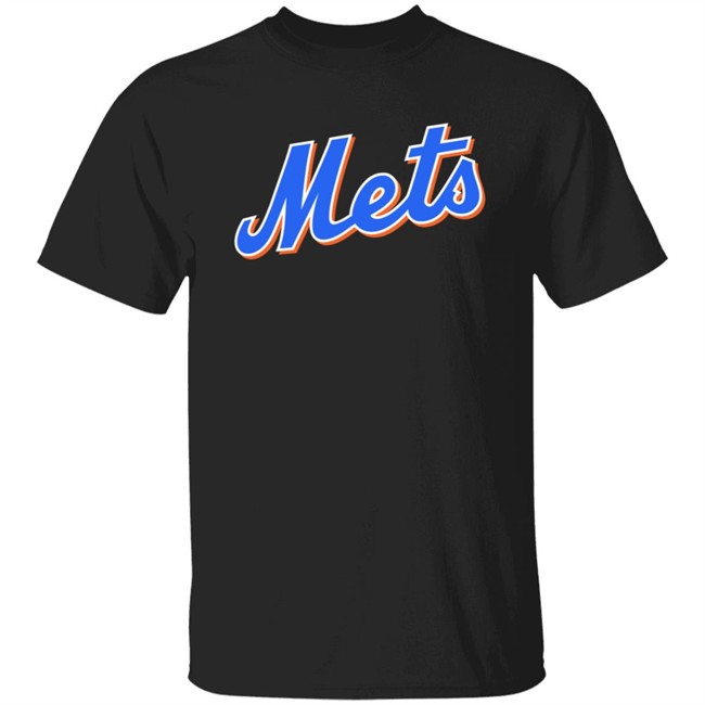 New York Mets Logo T Shirt Long Sleeve T Shirt