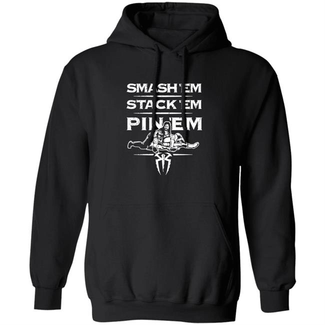 WWE Shop Merch Roman Reigns Smash Em Stack Em Pin Em T Shirt Edge Bryan WWE Shop Merch Roman Reigns Smash Em Stack Em Pin Em T Shirt Edge Bryan